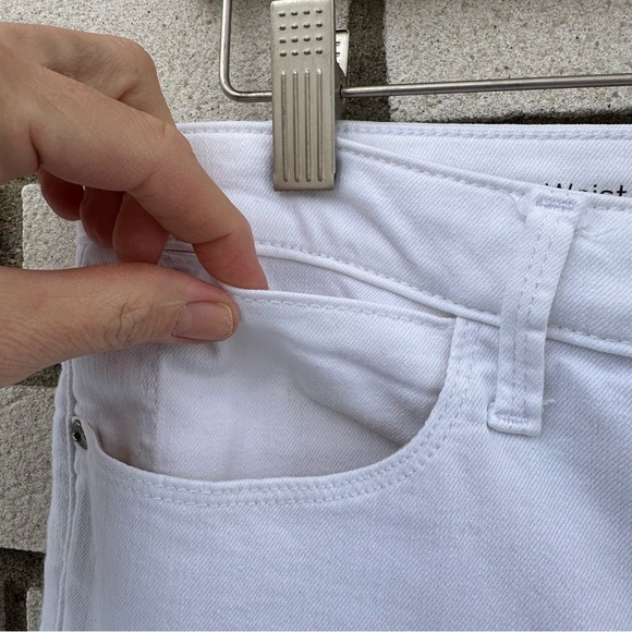 Talbots White High Waist Flawless Crop Jegging Jeans Size 14 Skinny Stretch - Picture 6 of 11